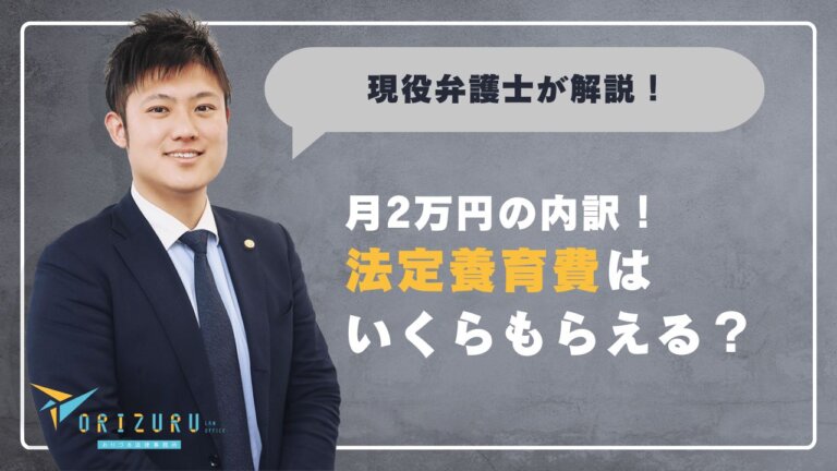 法定養育費はいくらもらえる？月2万円の内訳と通常の養育費との違いを比較